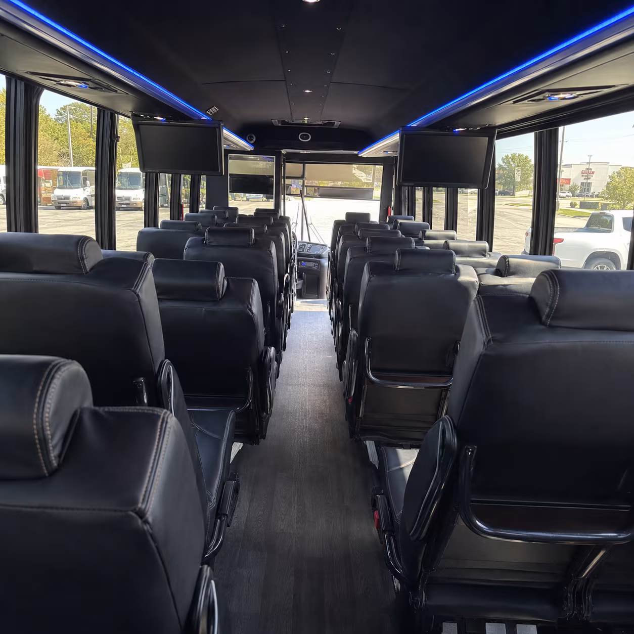 Boise boise airport transportation party bus exterior