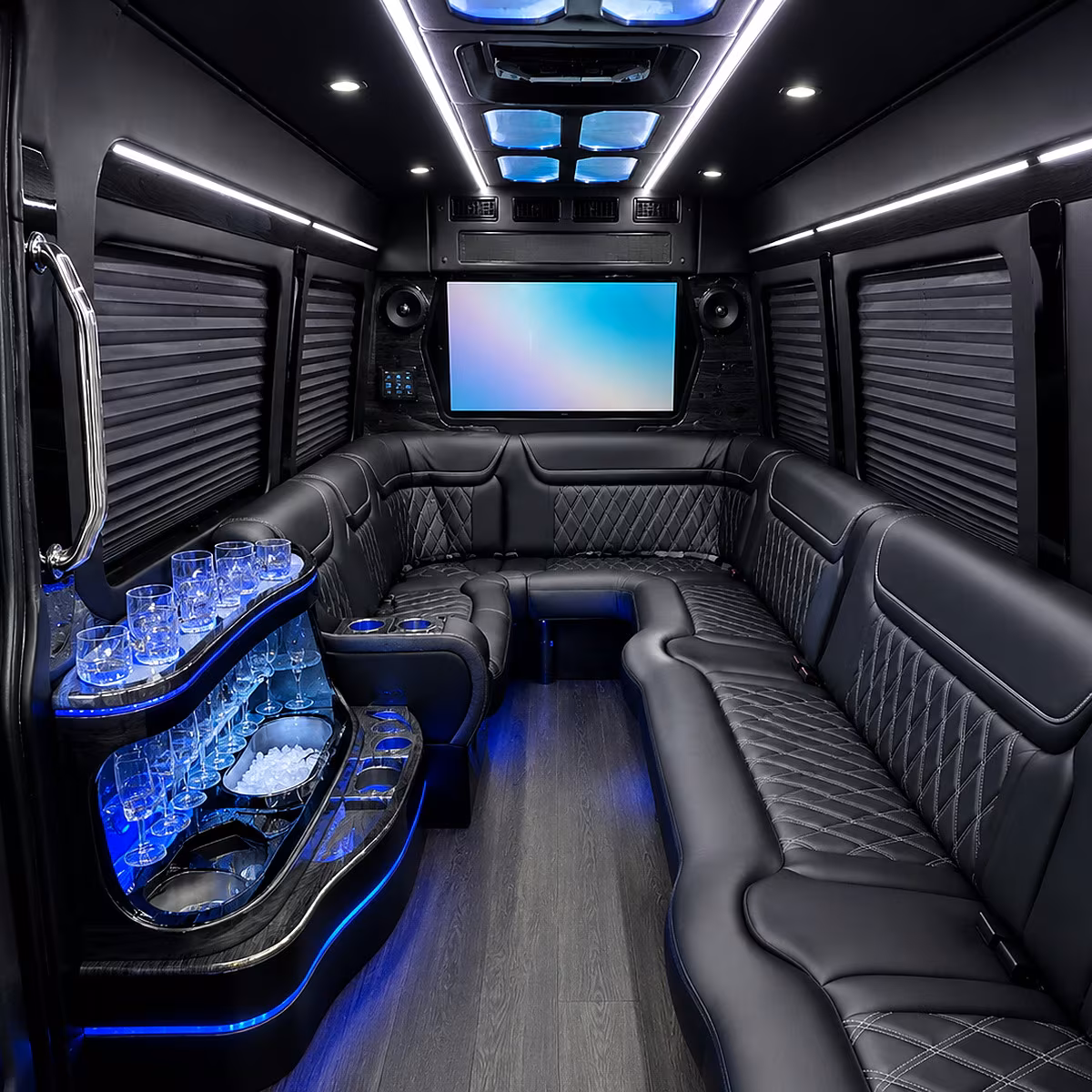Boise boise birthday party bus rental party bus interior