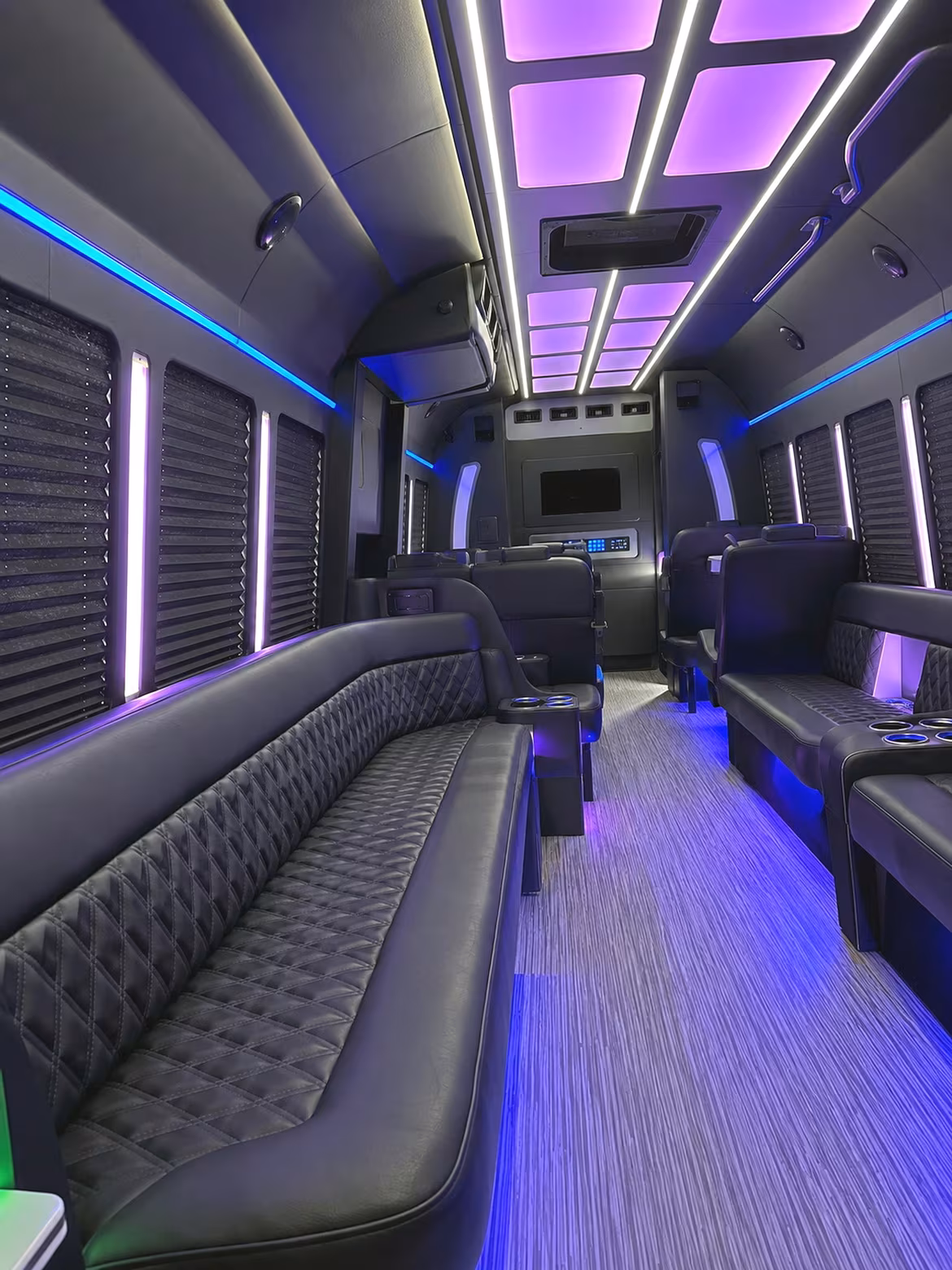 Boise boise sporting event party bus rental party bus interior