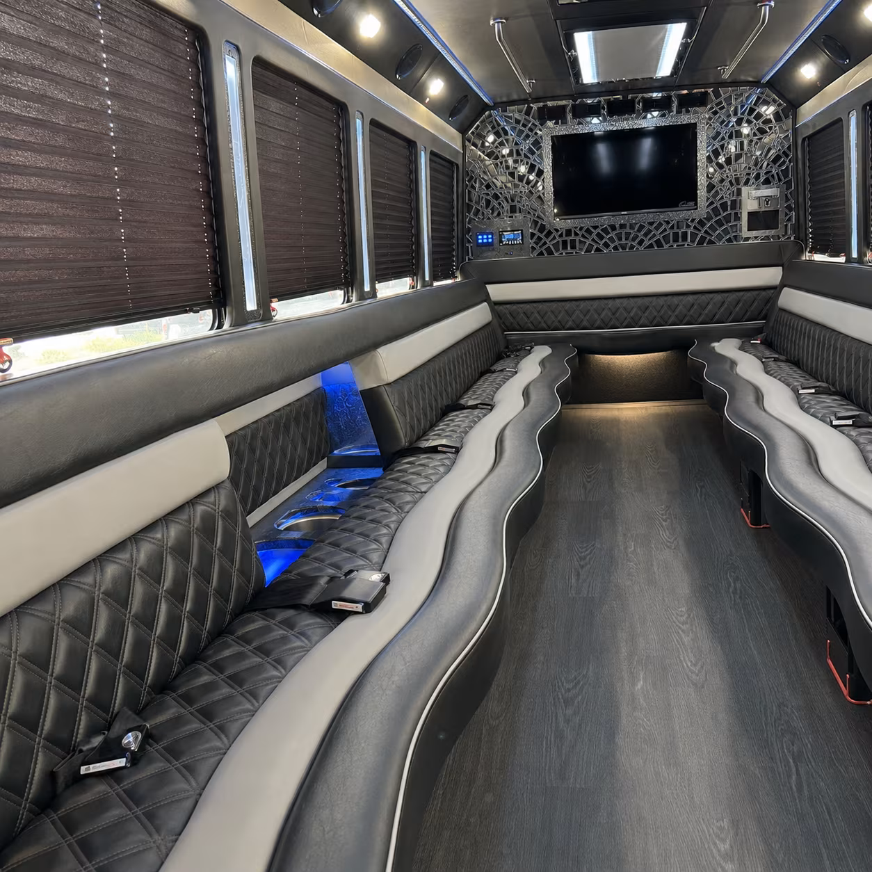 Boise boise winery tour pub crawl party bus rental party bus exterior