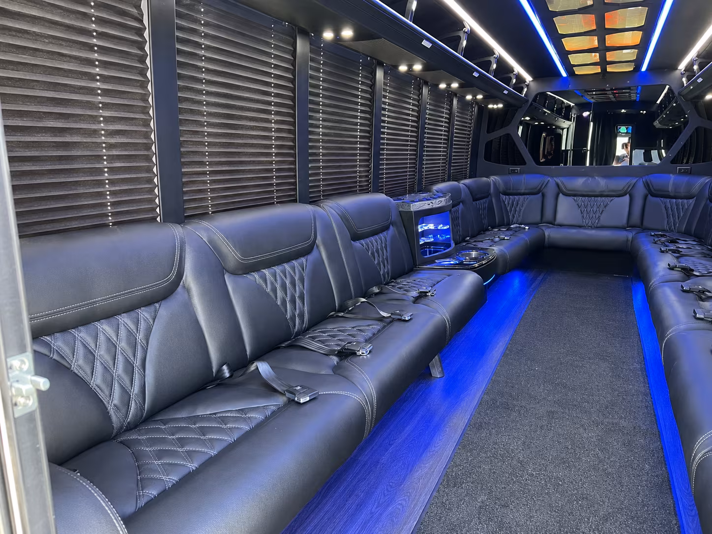 Boise Concert & Music Festival Transportation party bus interior