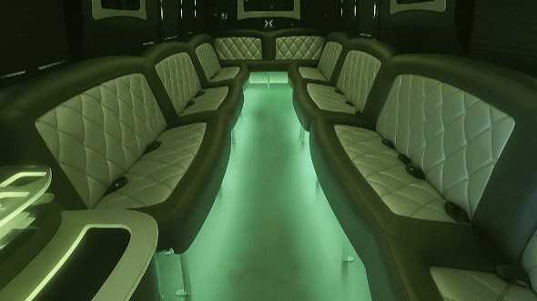 Interior of Boise Party Bus Company's 25 Passenger Party Bus in Boise