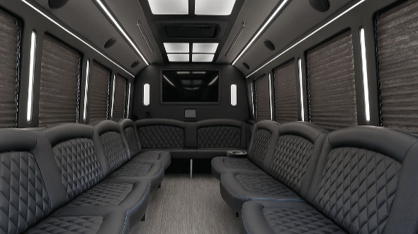 Interior of Charter Bus Company Nampa's 28 Passenger Party Bus in Nampa