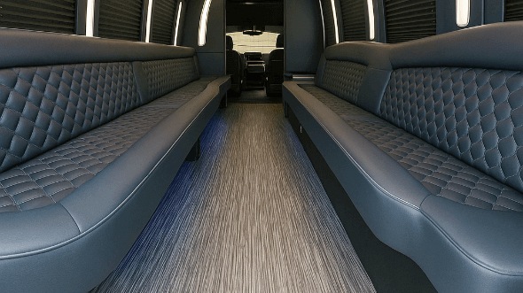 Interior of Boise Party Bus Company's 30 Passenger Party Bus in Boise