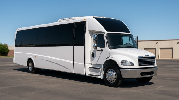 Exterior of Charter Bus Company Provo's 30 Passenger Party Bus in Provo