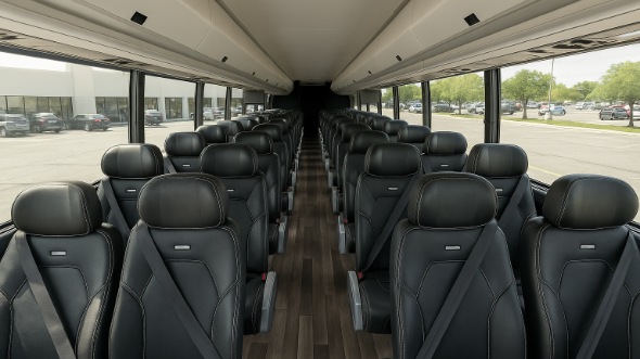 Interior of Charter Bus Company Boise's 35 Passenger Minibus in Boise