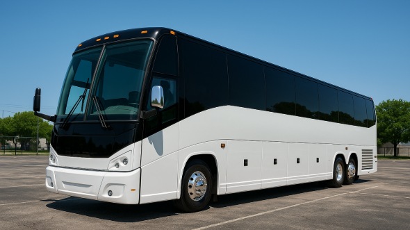 Exterior of Charter Bus Company Boise's 47 Passenger Charter Bus in Boise