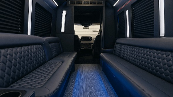 Interior of Charter Bus Company Provo's 50 Passenger Party Bus in Provo