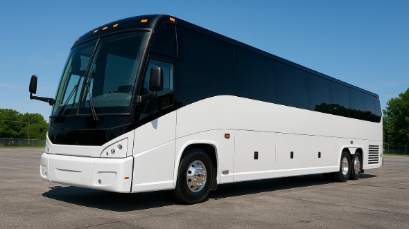 Exterior of Charter Bus Company Meridian's 50 Passenger Party Bus in Meridian