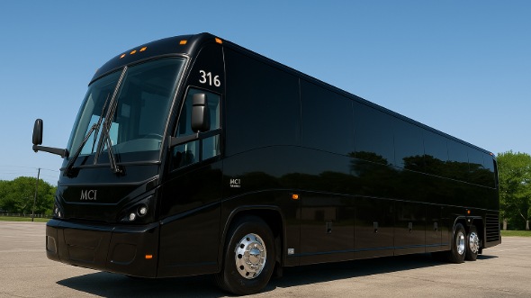 Exterior of Charter Bus Company Provo's 50 Passenger Party Bus in Provo