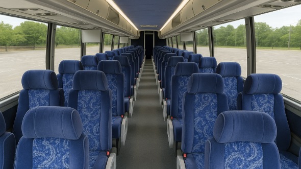 Interior of Charter Bus Company Boise's 51 Passenger Charter Bus in Boise