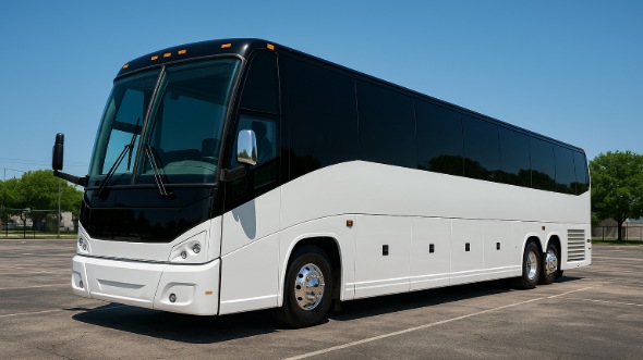 Exterior of Charter Bus Company Boise's 54 Passenger Charter Bus in Boise