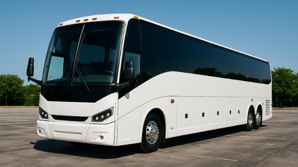 Exterior of Charter Bus Company Boise's 55 Passenger Charter Bus in Boise