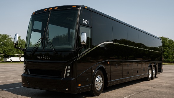 Exterior of Charter Bus Company Boise's 56 Passenger Charter Bus in Boise