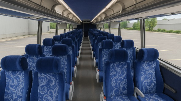Interior of Charter Bus Company Boise's ADA Charter Bus in Boise